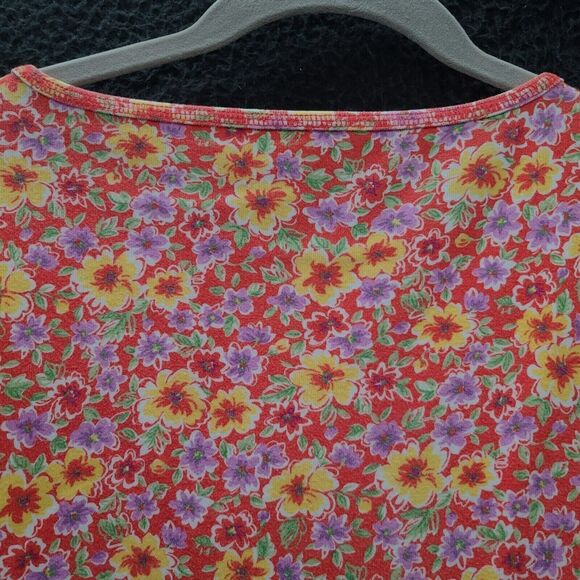 Jones New York Sport Womens Top Multi-Color Size Large 100% Cotton Pullover - Picture 12 of 12